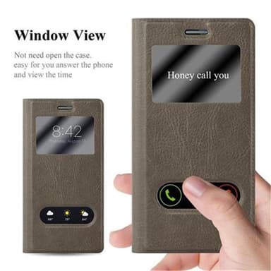Huawei ASCEND P7 lommebokdeksel cover (brun)