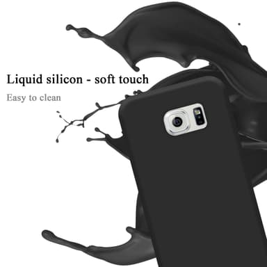 Samsung Galaxy S6 EDGE silikondeksel case (svart)