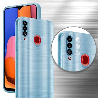 Samsung Galaxy A20s Silikondeksel Beskyttelse (turkis)
