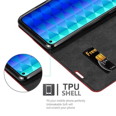 Honor 9C lommebokdeksel case (rød)