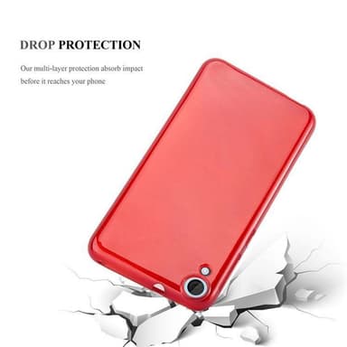 HTC Desire 820 silikondeksel cover (rød)