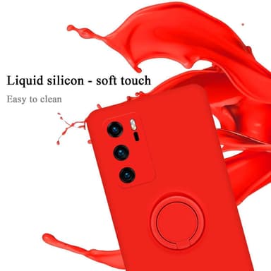 Deksel Huawei P40 Ring Case (rød)