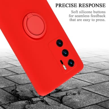 Deksel Huawei P40 Ring Case (rød)