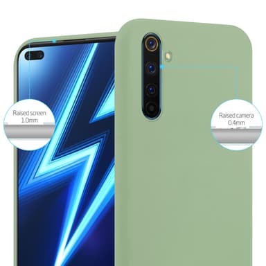 Deksel Realme 6 PRO Silikon cover (grønn)