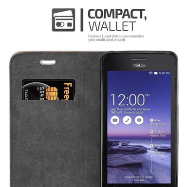 Asus ZenFone 5 2014 lommebokdeksel case (brun)