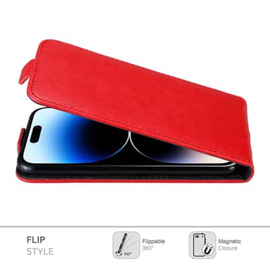 iPhone 14 PRO deksel flip cover (rød)