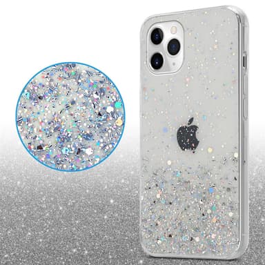 iPhone 11 Silikondeksel Glitter (gjennomsiktig)