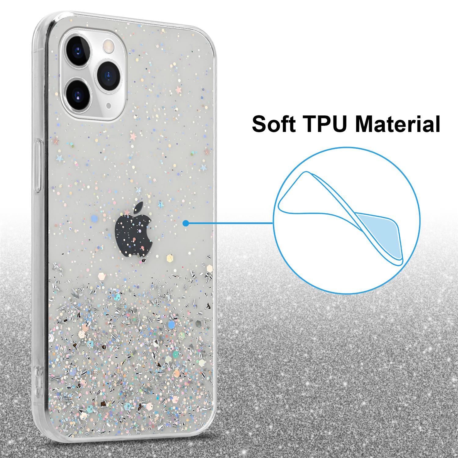 iPhone 11 Silikondeksel Glitter (gjennomsiktig)
