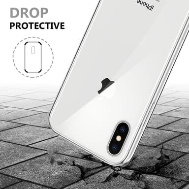 iPhone XS MAX Deksel 360 Case Cover (gjennomsiktig)