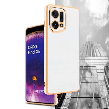 Oppo FIND X5 silikondeksel case (Hvit)