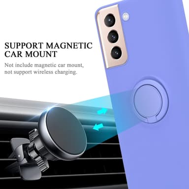 Deksel Samsung Galaxy S22 PLUS Ring Case (lilla)