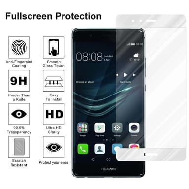 Huawei P9 PLUS Skjermbeskytter Skärmskydd (hvit)