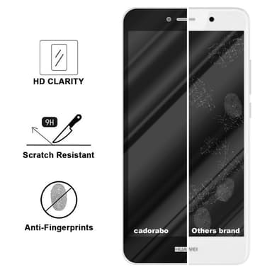 Huawei Enjoy 7 PLUS Skjermbeskytter Skärmskydd (svart)
