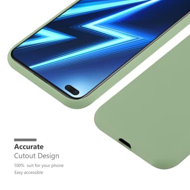 Deksel Realme 6 PRO Silikon cover (grønn)