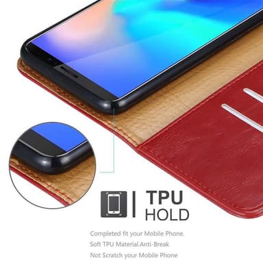 Cubot J3 PRO lommebokdeksel etui (rød)