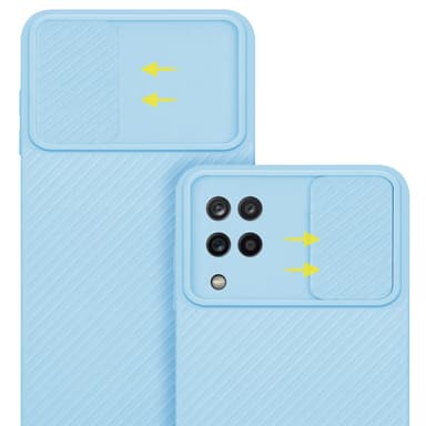Deksel Samsung Galaxy A12 / M12 cover (blå)