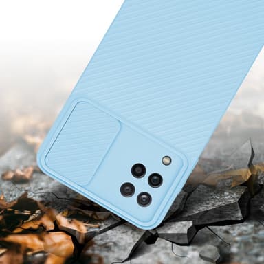 Deksel Samsung Galaxy A12 / M12 cover (blå)