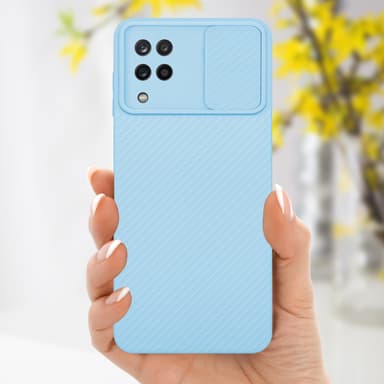 Deksel Samsung Galaxy A12 / M12 cover (blå)