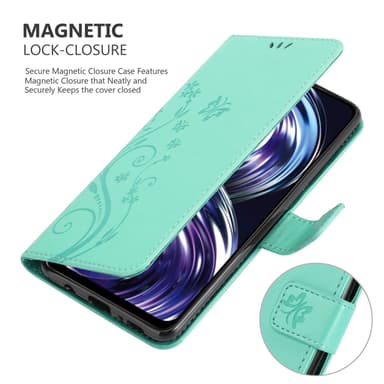 Realme 8i / Narzo 50 4G lommebokdeksel Blomster