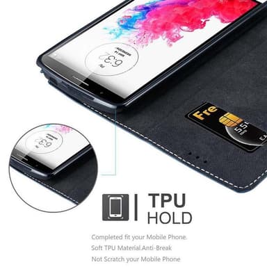 LG G3 Deksel Case Cover (blå)