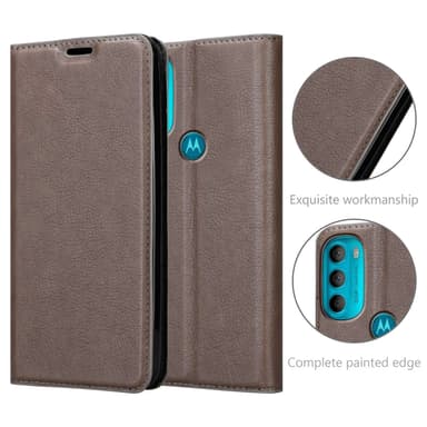 Motorola MOTO G71 5G lommebokdeksel case (brun)
