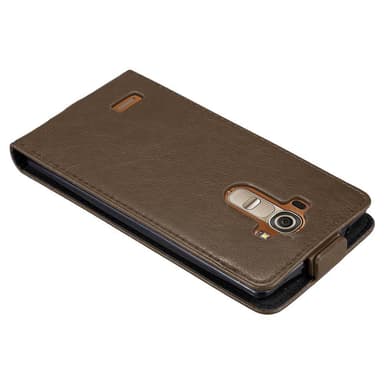 LG G4 / G4 PLUS deksel flip cover (brun)