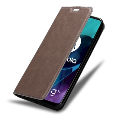 Motorola MOTO G71 5G lommebokdeksel case (brun)