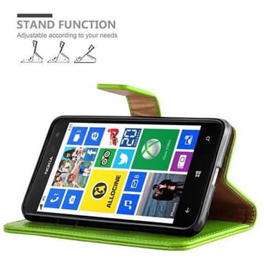 Nokia Lumia 625 lommebokdeksel etui (grønn)