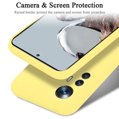 Xiaomi 12T / 12T PRO silikondeksel case (gul)