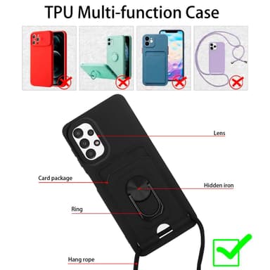 Samsung Galaxy A13 5G Deksel case (Svart)