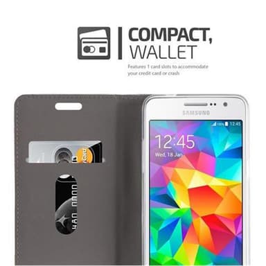 Samsung Galaxy GRAND PRIME lommebokdeksel etui (grå)