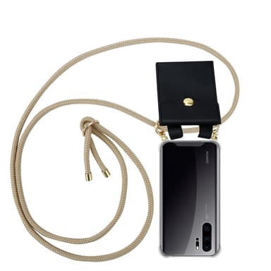 Huawei P30 PRO Deksel med Halskjede (brun)