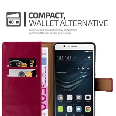 Huawei P9 LITE 2016 / G9 LITE lommebokdeksel etui (rød)