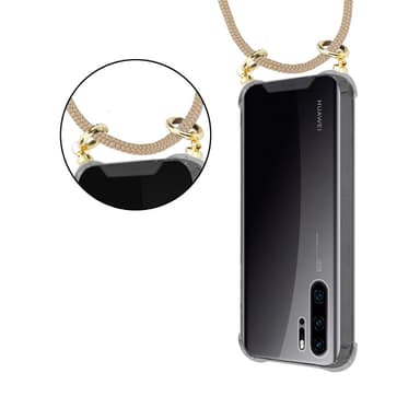 Huawei P30 PRO Deksel med Halskjede (brun)