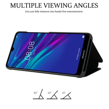 Huawei Y6 2019 lommebokdeksel etui (svart)