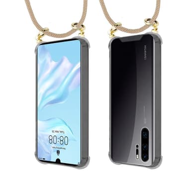 Huawei P30 PRO Deksel med Halskjede (brun)