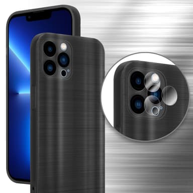 iPhone 13 PRO MAX Silikondeksel Beskyttelse (svart)
