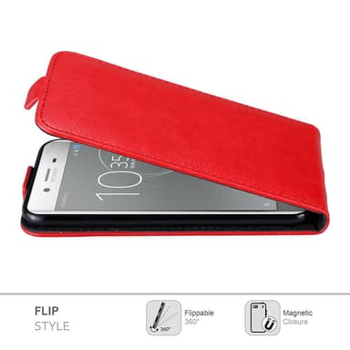 Sony Xperia XZ PREMIUM deksel flip cover (rød)