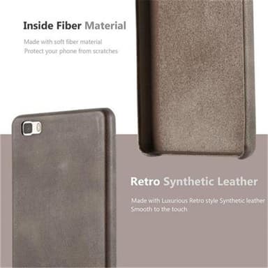 Huawei P8 LITE 2015 Hardt Deksel Cover (brun)