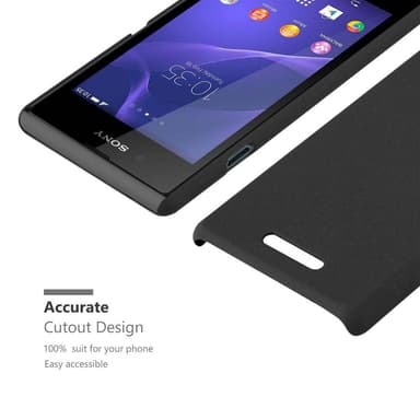 Sony Xperia E3 Hardt Deksel Cover (svart)