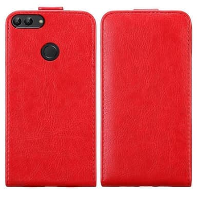 Huawei P SMART 2018 / Enjoy 7S deksel flip cover (rød)