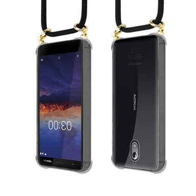 Nokia 3.1 Deksel med Halskjede (svart)