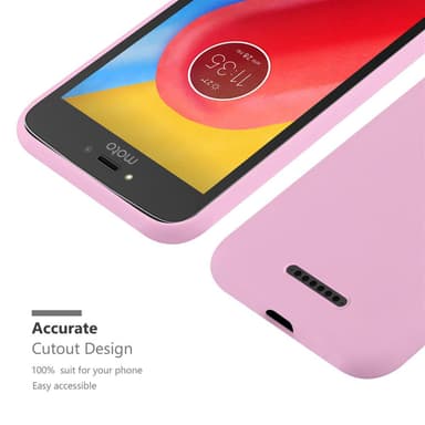 Deksel Motorola MOTO C Silikon cover (rosa)