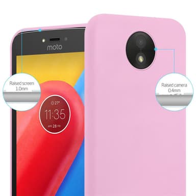 Deksel Motorola MOTO C Silikon cover (rosa)