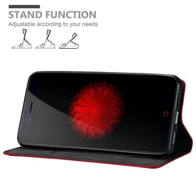 ZTE Nubia Z11 MINI S lommebokdeksel case (rød)