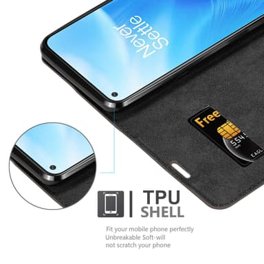 OnePlus Nord N200 5G lommebokdeksel case (brun)