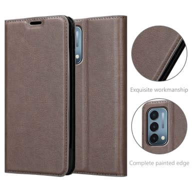 OnePlus Nord N200 5G lommebokdeksel case (brun)