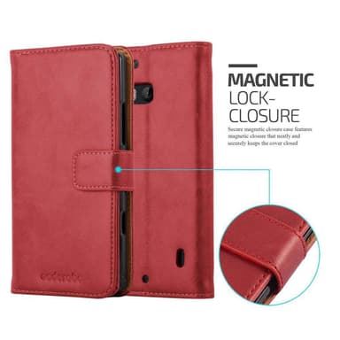 Nokia Lumia 929 / 930 lommebokdeksel etui (rød)