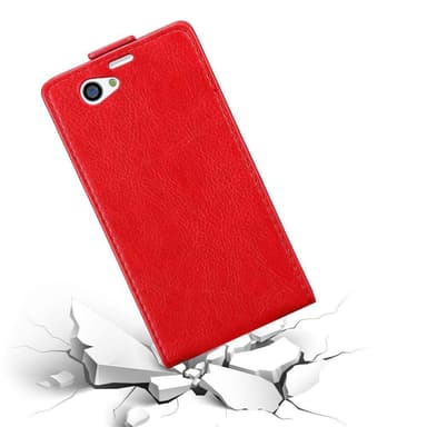 Sony Xperia Z1 COMPACT deksel flip cover (rød)