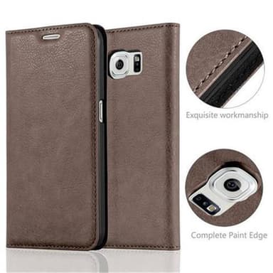Samsung Galaxy S6 lommebokdeksel case (brun)